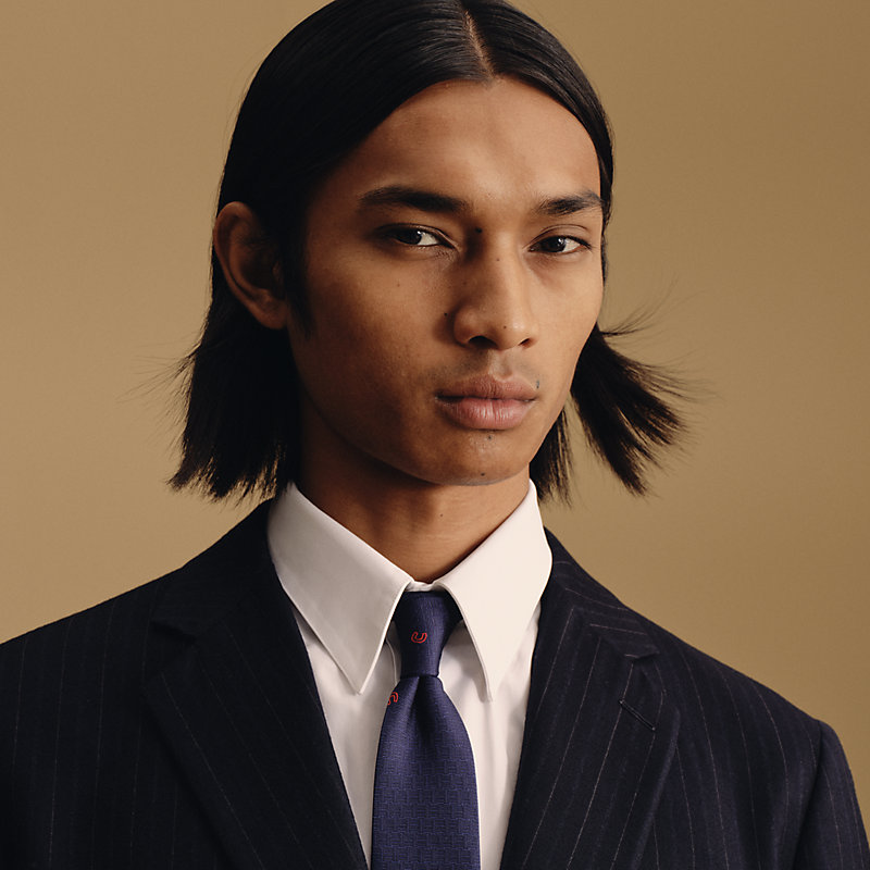 Pluie Equestre tie - Blue | Hermès USA